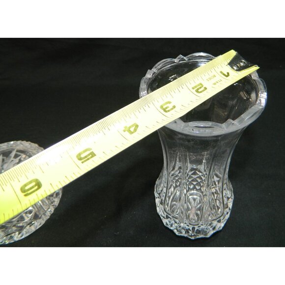 Cut Crystal Vanity Set: Decanter Vase Stopper & Wedgewood Lidded Trinket Box - Picture 11 of 16